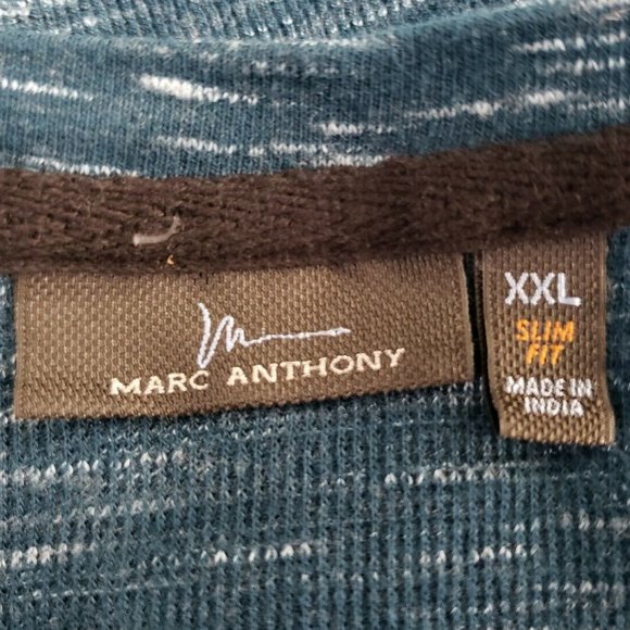 Marc Anthony Men  Slim Fit Henley Shirt Size 2XL - Picture 3 of 7